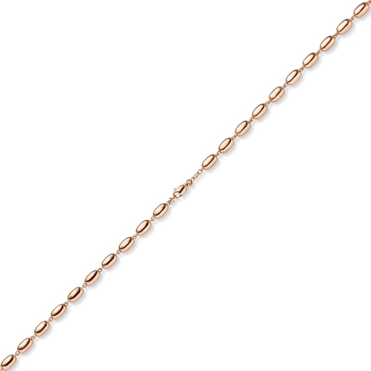 6.5mm Phantasie-Kette aus 585 Rotgold 45cm