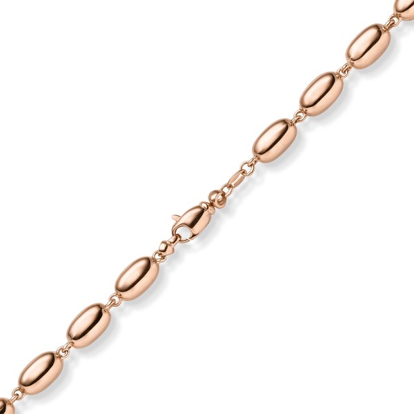 6.5mm Phantasie-Kette aus 585 Rotgold 45cm