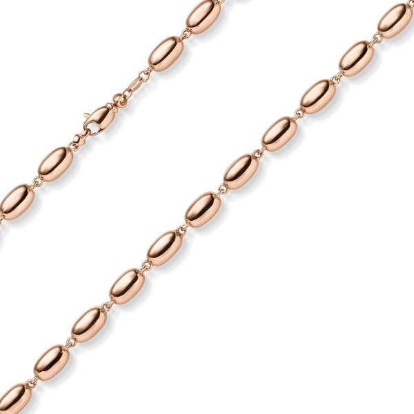6.5mm Phantasie-Kette aus 585 Rotgold 45cm