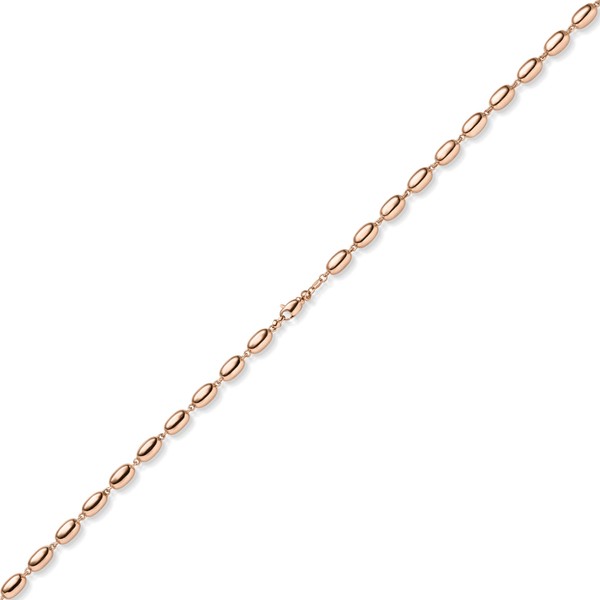 6.5mm Phantasie-Kette aus 585 Rotgold 45cm