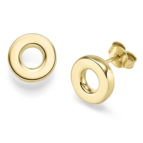 Paar Ohrstecker Kreise Ø11mm aus 585 Gold Gelbgold glänzend schlicht Paar Ohrstecker Kreise Ø11mm aus 585 Gold Gelbgold glänzend schlicht