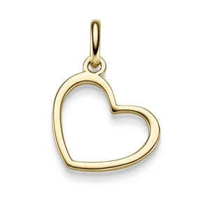Anhänger Herz 16x23mm Silhouette 585 Gold Gelbgold schlciht glänzend Anhänger Herz 16x23mm Silhouette 585 Gold Gelbgold schlciht glänzend