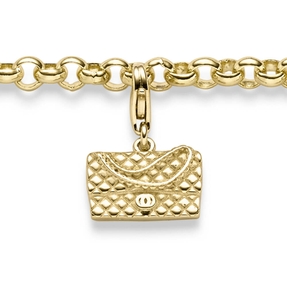 Einhänger Tasche Damentasche Handtasche Anhänger Charm 585 Gelbgold 12,5x17mm Einhänger Tasche Damentasche Handtasche Anhänger Charm 585 Gelbgold 12,5x17mm