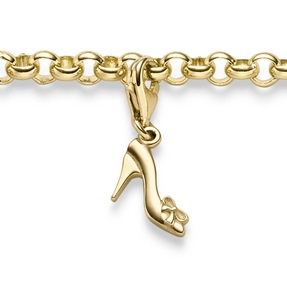 Einhänger Pump Damenschuh Absatzschuh Anhänger Charm 585 Gold Gelbgold 8x21,5mm Einhänger Pump Damenschuh Absatzschuh Anhänger Charm 585 Gold Gelbgold 8x21,5mm