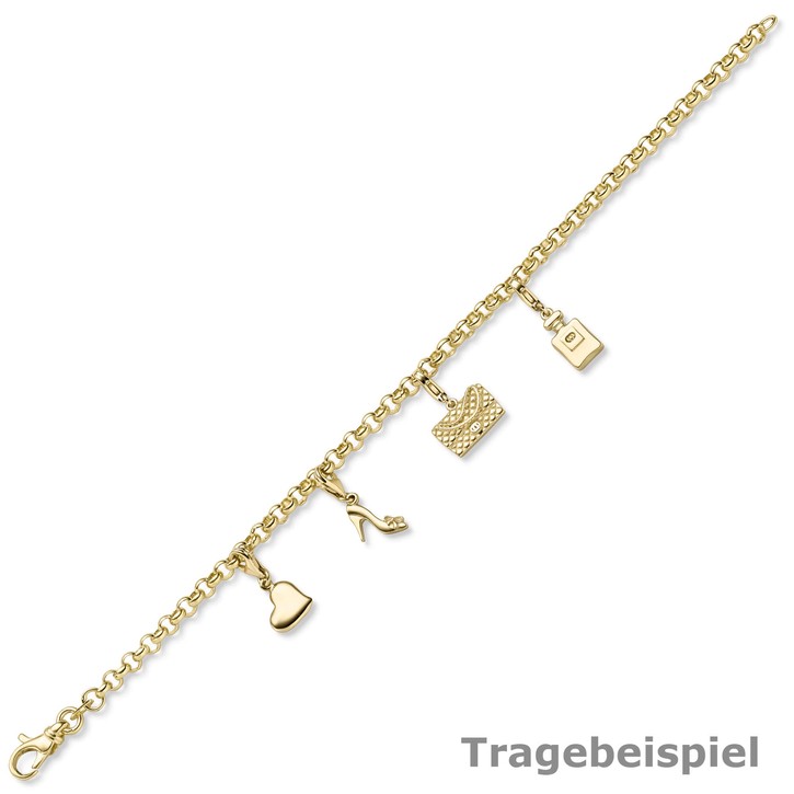 Einhänger Herz Charm aus 585 Gelbgold