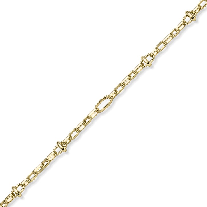 16mm Phantasie-Kette aus 585 Gelbgold 55cm
