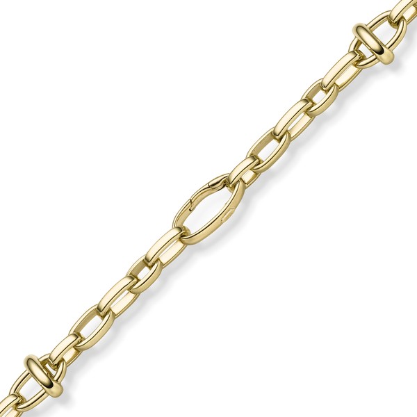 16mm Phantasie-Kette aus 585 Gelbgold 55cm