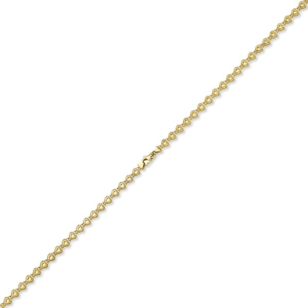 5.5mm Fantasie Herzen-Kette aus 585 Gelbgold 50cm