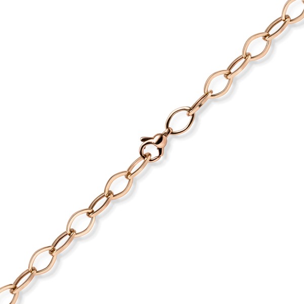 7mm Phantasie Armband aus 585 Rotgold 21cm