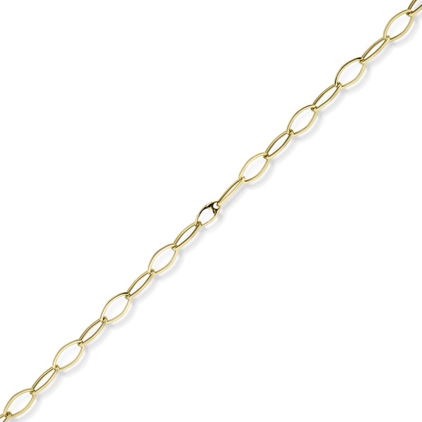 12mm Phantasie Halskette aus 585 Gelbgold 45cm
