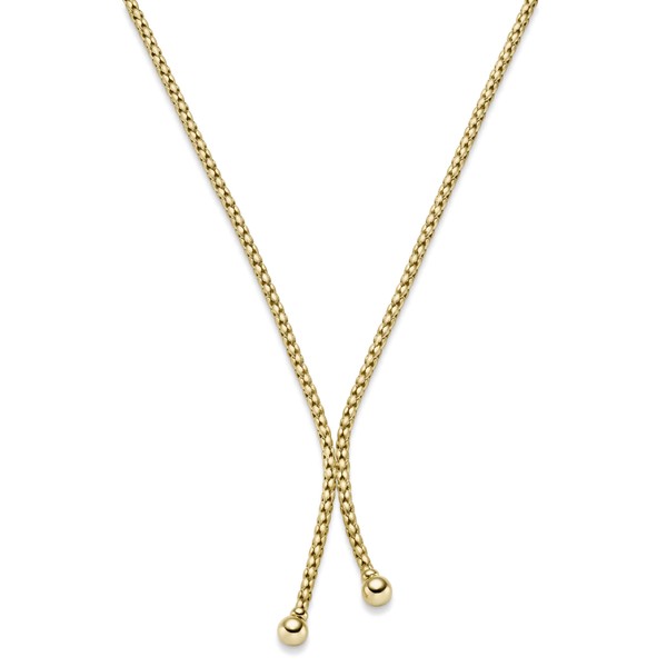 3.5mm Y-Kette aus 585 Gelbgold mattiert 50cm