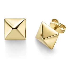Paar Ohrstecker Pyramide 9mm Ohrschmuck aus 585 Gold Gelbgold schlicht Paar Ohrstecker Pyramide 9mm Ohrschmuck aus 585 Gold Gelbgold schlicht