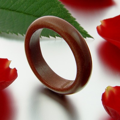 Ring aus Goldfluss braun