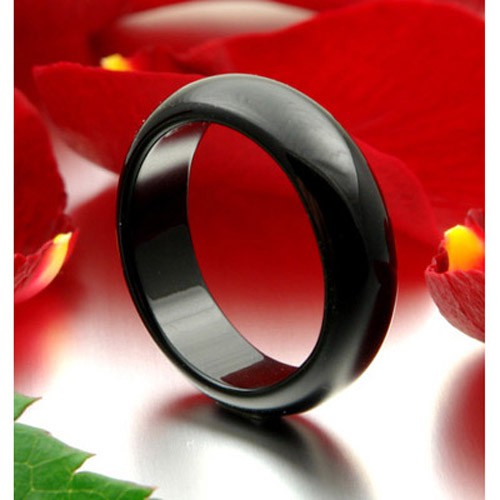 Ring aus Onyx 6mm glatt