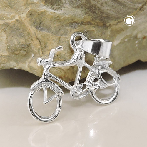 Anhänger Fahrrad aus 925 Silber