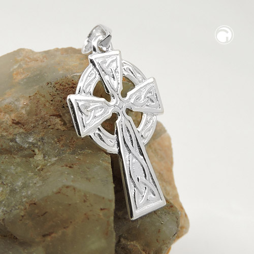 Anhänger Kreuz mit Kreis Antike 925 Silber