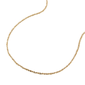 0,6mm feine Kette Phantasiekette Halsschmuck 585 Gold Gelbgold 45cm Damen