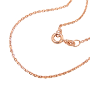 1,1mm Ankerkette Kette Halskette Collier aus 585 Gold Rotgold 45cm Damen