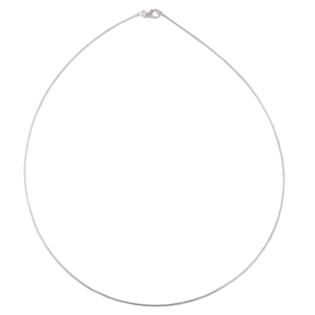 1,1mm Tonda Rundkette Halsreif Collier Omegakette aus 925 Silber 45cm