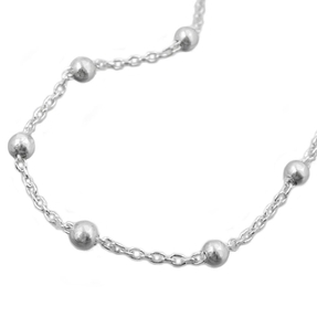 1,3mm Kugelkette & Ankerkette Halsschmuck Kette mit Kugeln 925 Silber 45cm 1,3mm Kugelkette & Ankerkette Halsschmuck Kette mit Kugeln 925 Silber 45cm
