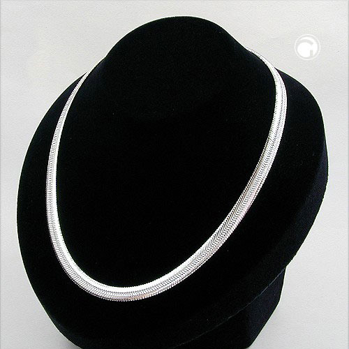 6x2mm Schlangenkette Kette 925 Silber 50cm
