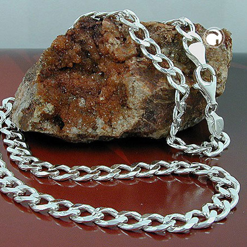 4,7mm Weitpanzerkette Collier 925 Silber 60cm