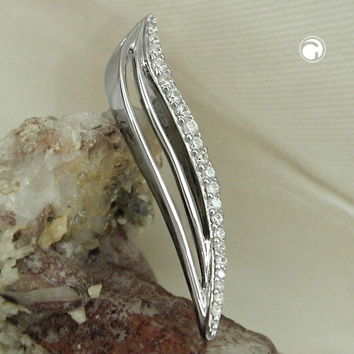 Anhänger aus 925 Silber mit Zirkonia weiß