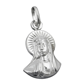 Anhänger Maria beim Beten aus 925 Silber Sterlingsilber glänzend Silberanhänger Anhänger Maria beim Beten aus 925 Silber Sterlingsilber glänzend Silberanhänger