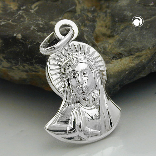 Anhänger Maria beim Beten 925 Silber