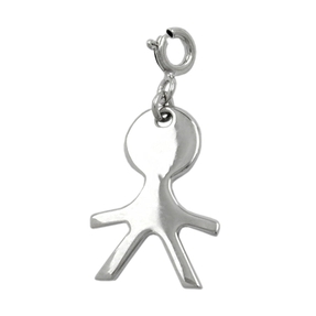 Anhänger Charm Einhänger Junge aus 925 Silber Sterlingsilber glänzend Damen