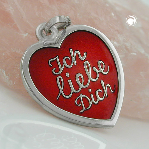 Anhänger Herz Ich liebe Dich 925 Silber