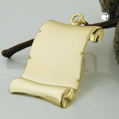 Gravurplatte Dokumentenrolle 375 Gelbgold
