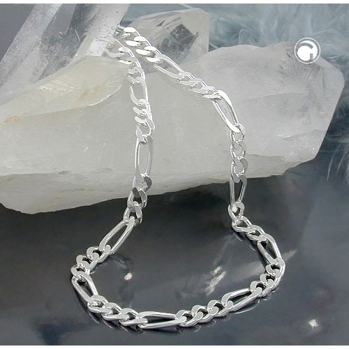 2,7mm Armband Figaro 925 Silber 21cm