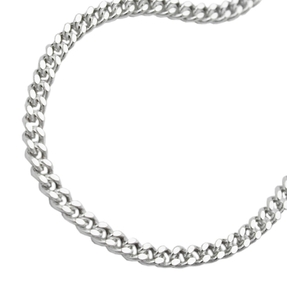 2,8mm Armband Armkette Panzerkette flach 925 Sterlingsilber 19cm Damen