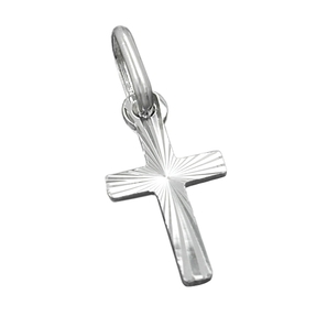 Small Cross Pendant 14x7mm for Baptism 925 Sterling Silver Children Small Cross Pendant 14x7mm for Baptism 925 Sterling Silver Children