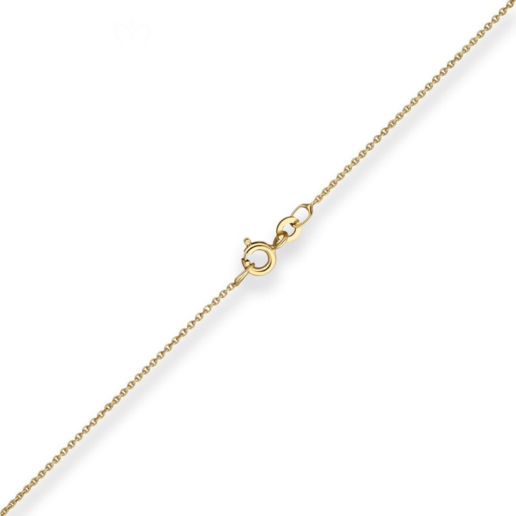 1.1mm Rund-Ankerkette aus 333 Gelbgold 50cm