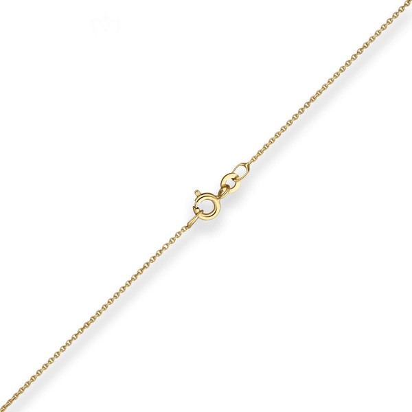 1.1mm Rund-Ankerkette aus 333 Gelbgold 50cm
