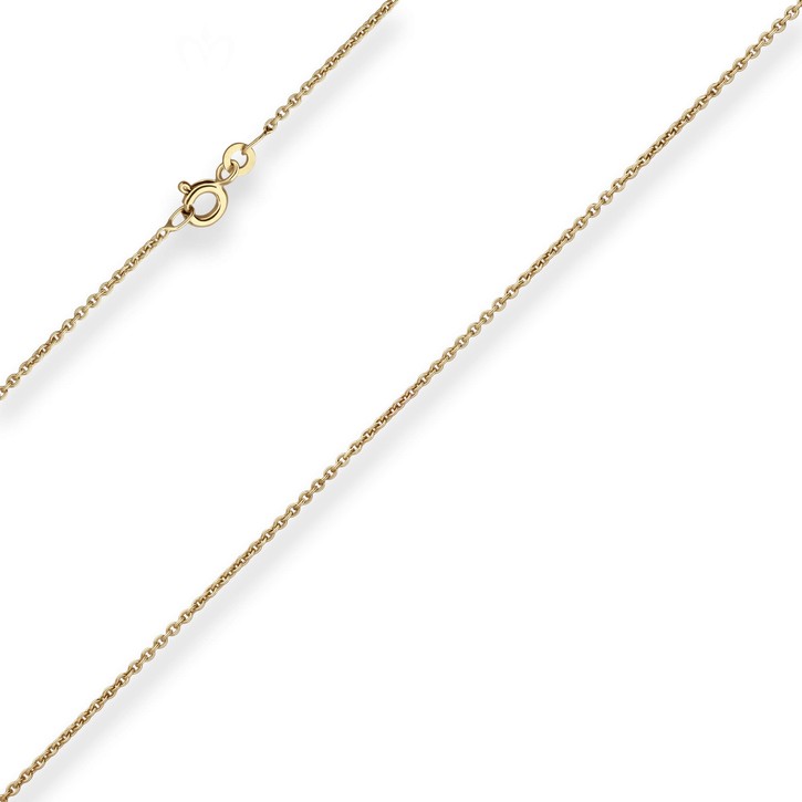 1.5mm Rund-Ankerkette aus 333 Gelbgold 45cm