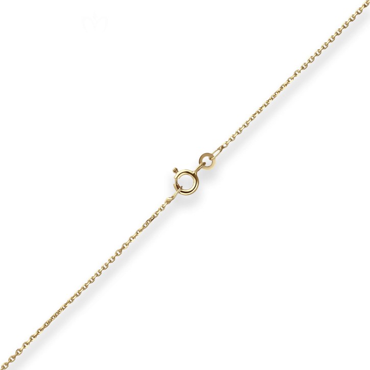 1.3mm Ankerkette diamantiert aus 333 Gelbgold 42cm