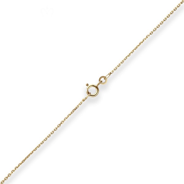1.3mm Ankerkette diamantiert aus 333 Gelbgold 42cm