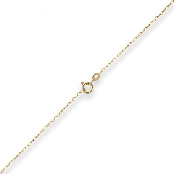 1.3mm Ankerkette flach aus 333 Gelbgold 50cm