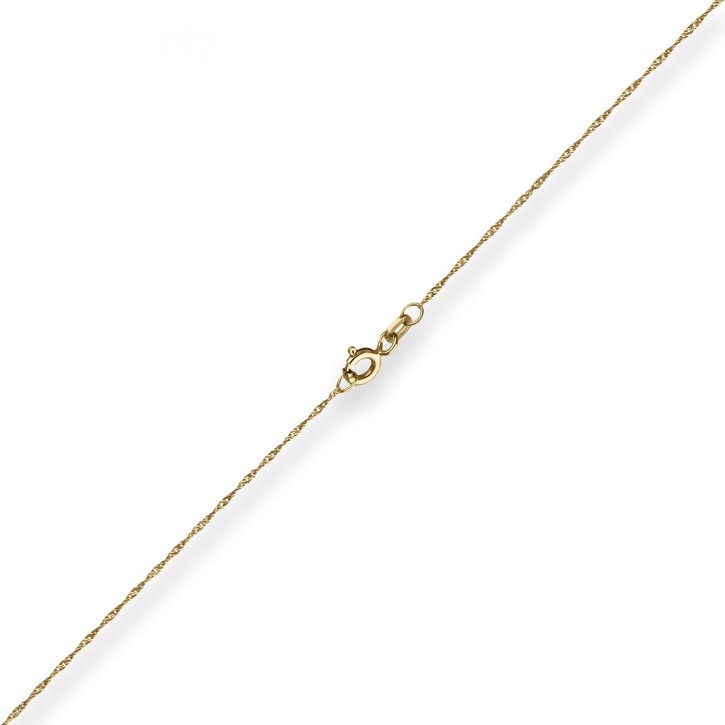 1mm Singapurkette aus 333 Gelbgold 50cm