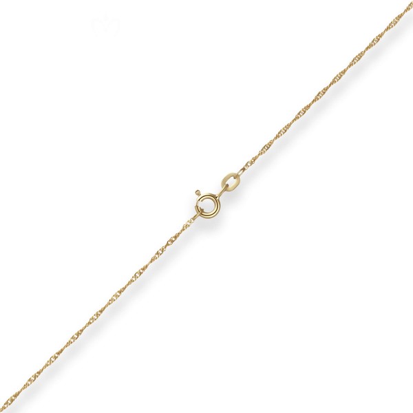 1.2mm Singapurkette aus 333 Gelbgold 50cm