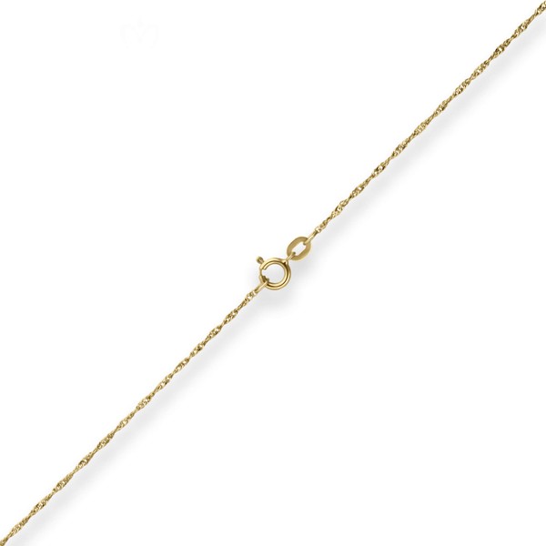 1mm Singapurkette aus 333 Gelbgold 42cm
