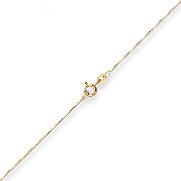 0.6mm Veneziakette aus 333 Gelbgold 45cm