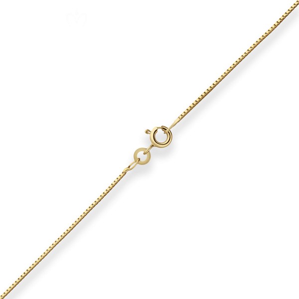 0.8mm Veneziakette aus 333 Gelbgold 42cm