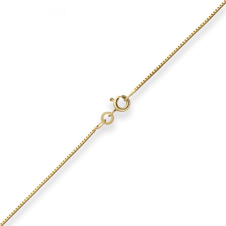 0.8mm Veneziakette aus 333 Gelbgold 45cm