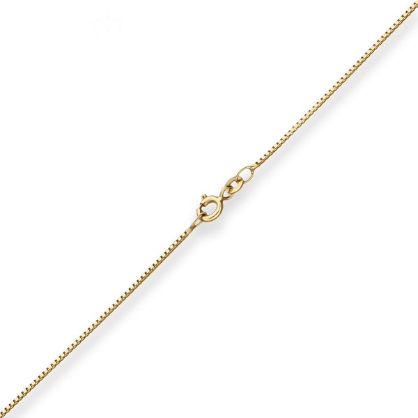 0.9mm Veneziakette aus 333 Gelbgold 50cm