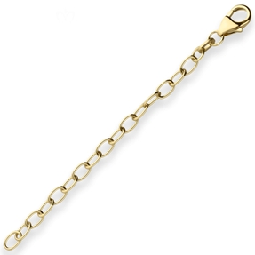 2,9mm Ankerkette weit Kette Verlängerungskette Halskette aus 375 Gold Gelbgold 7cm