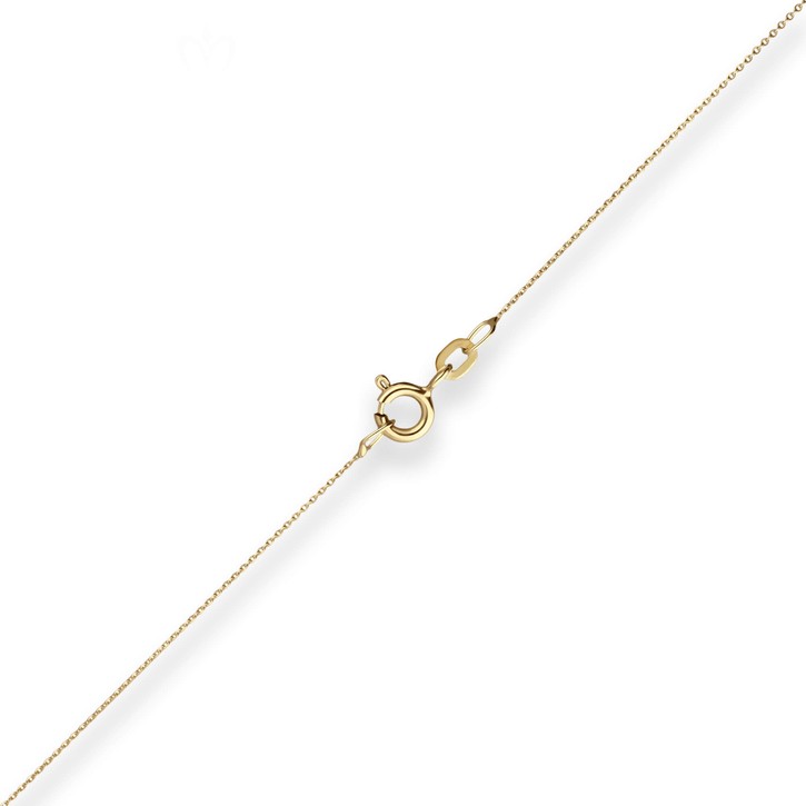 0.8mm Ankerkette flach aus 585 Gelbgold 36cm